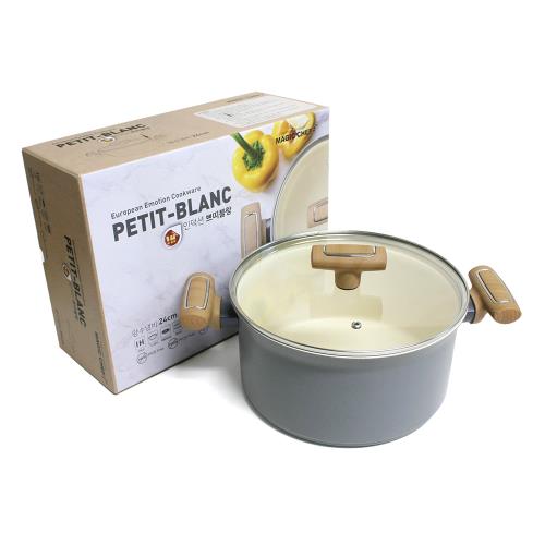 [매직쉐프] 인덕션 쁘띠블랑 양수냄비 24cm